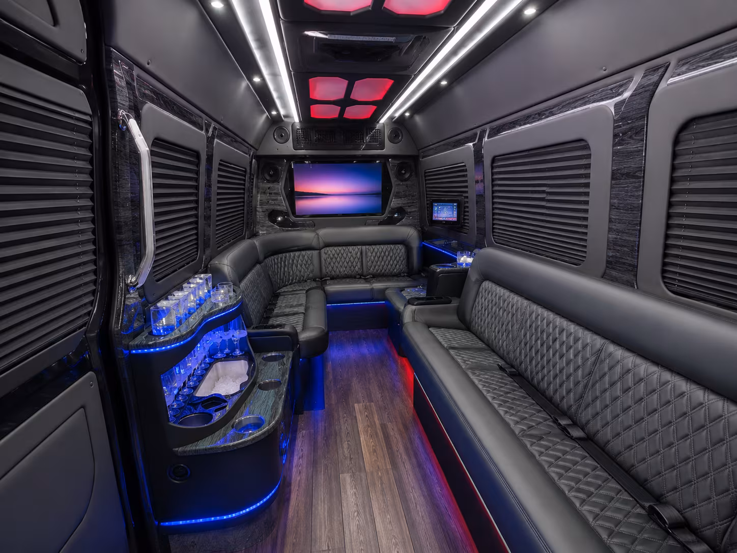hialeah 50 passenger party bus interior