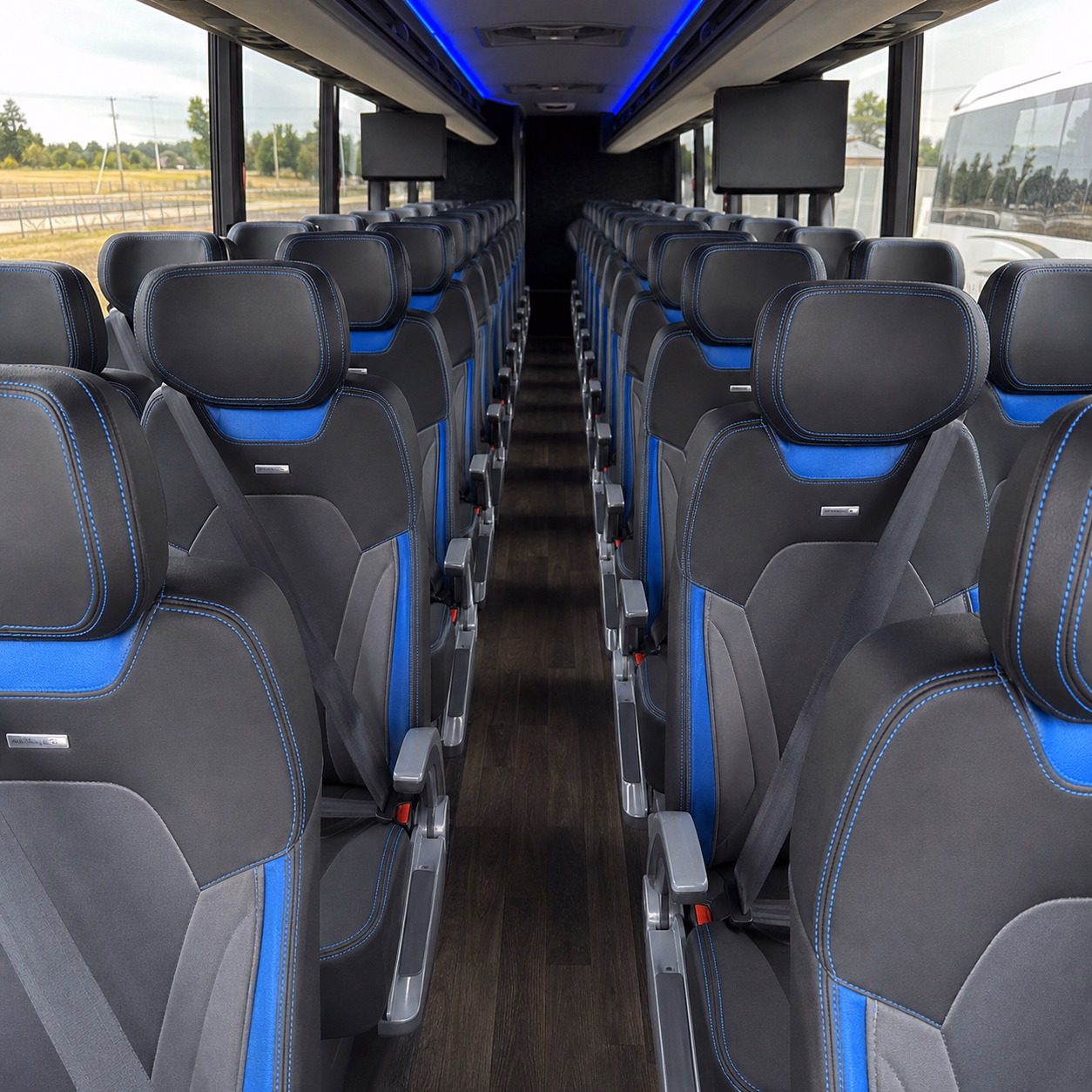 hialeah charter bus interior